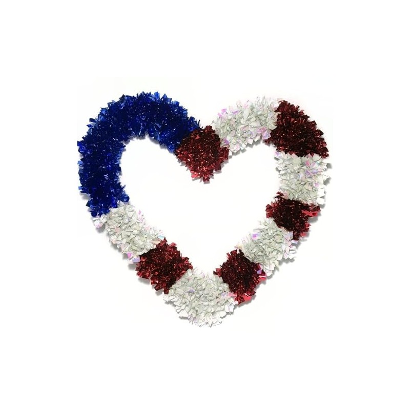 Brite Star 96-074-00 Patriotic Tinsel, Red/Blue/White
