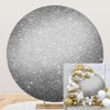 OERJU Silver Round Backdrop Cover Luxurious Silver Glittering Starlight Photography