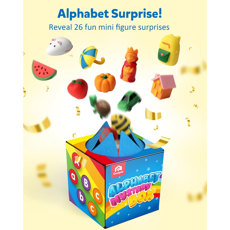 Coogam Mystery Surprise Box, Fine Motor Letter Matching and Sorting