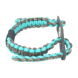 Ten Point Gear Realtree® Paracord Archery Bow Wrist Sling - 100% Full Grain Leather 550 Paracord (T Blue Camo)