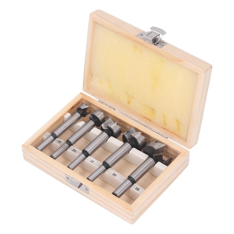 5pcs Forstner Bit Set Professional Multitooth Flat Wing Drill Bits