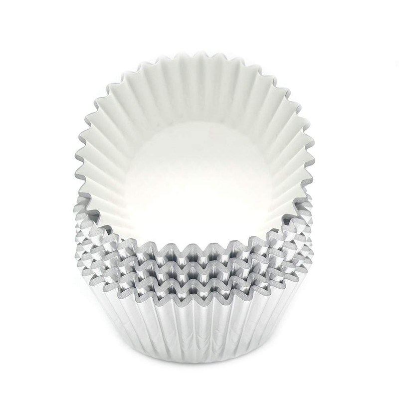 Mombake Standard Silver Foil Cupcake Liners Muffin Baking Cups for