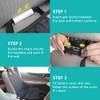 Asiento Perro, Cubre Asiento Funda Individual para Perro (Negro)
