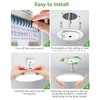 zemty 12 Inch White Flush Mount Ceiling Lights Super Slim