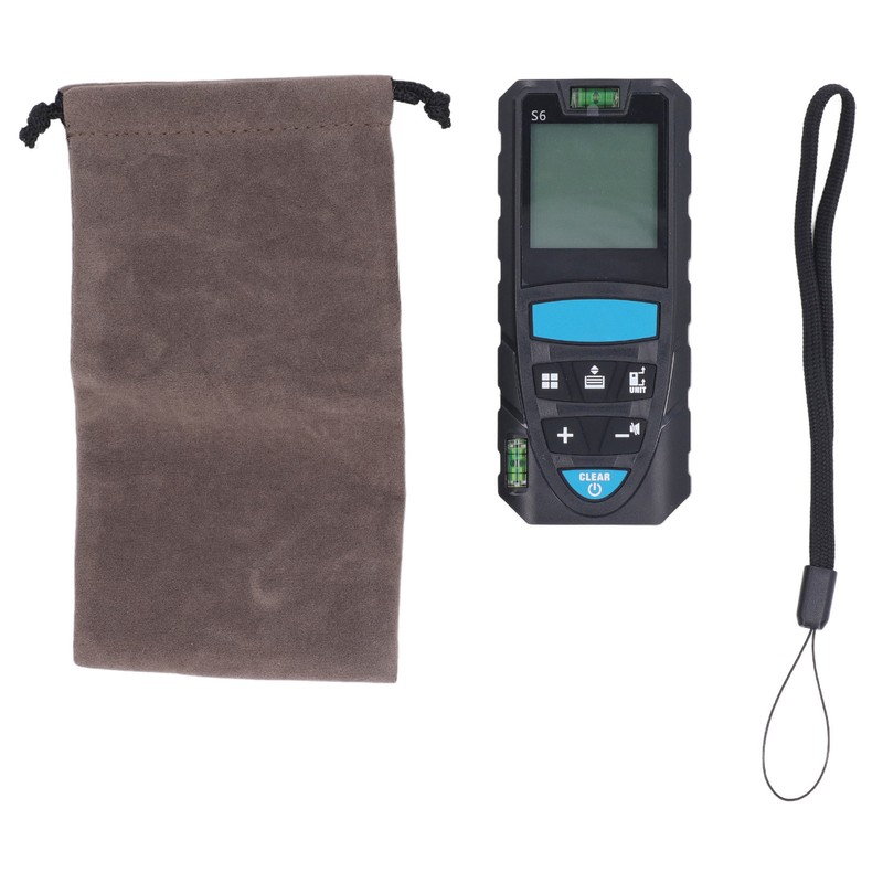 Distance Measure 100m Distance Meter Digital Display with Bubble Level