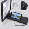 3D HD Phone Screen Magnifier Stand, Foldable 2-3X Mobile Video