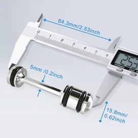 LENKRAD Ls Barbell Billet Rear Oil Galley Diverter Restrictor Block Plug w/O-Rings, Gm Gen III and LS Seried Engines for LS1 LS3 LS2 LQ4 LQ9 LS6 L92 L33 L99-6061-T6 Aluminum Alloy Oil Diverter