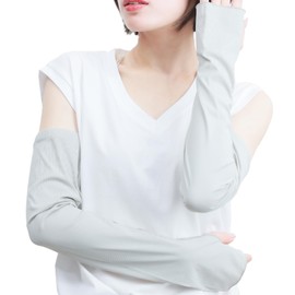 The Classic Tokyo Arm Cover, Sun Protection, Cooling Feel, UPF 50+, gray