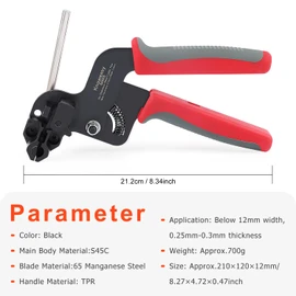 Knoweasy Upgraded Stainless Steel Cable Tie Gun, Cable Tie Tool and Zip Tie Tool Ideal for Home, Office