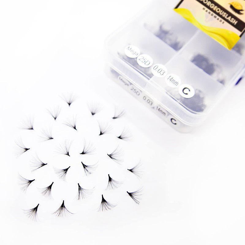 GorgeousLash 20D, 25D Mega Lashes. 500 Premade Volume Lash Fans.