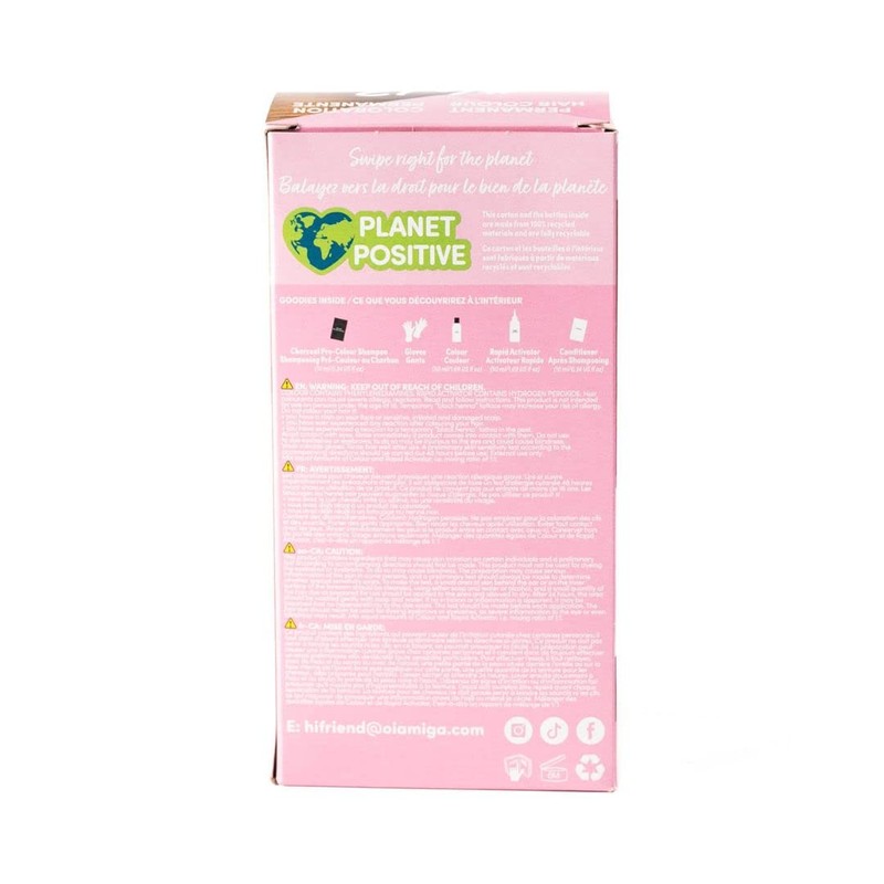 Oiamiga Deep Caramel Permanent Hair Colour with Natural Ingredients 120