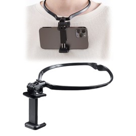 eSupply EZ2-DGCAM033 Smartphone Holder, Neck Hanging, Video Recording, You Tube Hands-Free Angle Adjustment, Lightweight, 3.5 oz (100 g), Both Hands Free, Eyes On Yourself, Sports Shooting, Online