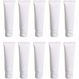 12 tubos de plástico vacíos rellenables, contenedores de cosméticos transparentes, botellas de plástico suaves para paquete, limpiador facial, crema de manos, loción cosmética (100 ml)