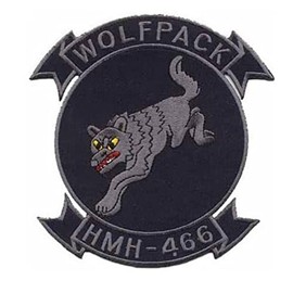 Squadron Nostalgia LLC HMH-466 Wolfpack Patch – Sew On