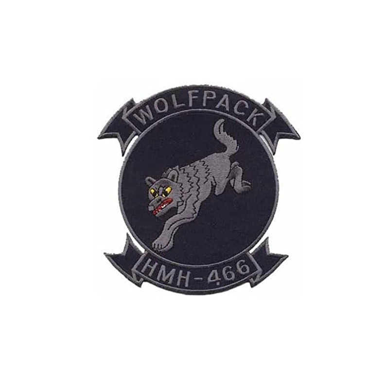 Squadron Nostalgia LLC HMH-466 Wolfpack Patch – Sew On