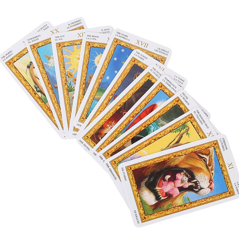 Formemory Tarot Cards Set of 78 White Cat Tarot Divination