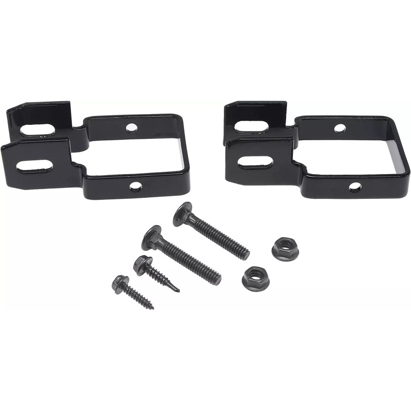 Unbranded 2" Square Steel Fence Brackets with Screws and Bolts