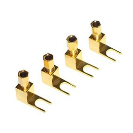 WYVERN AUDIO [8 Pack] 8 pcs total Hi-end Banana to Spade Adapter Plug/Speaker Cable Connector [Wy-yp01-8/Spade De L/8]