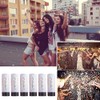 DEARLIVES 6 Pcs White Confetti Cannons, Biodegradable Confetti Wedding Party