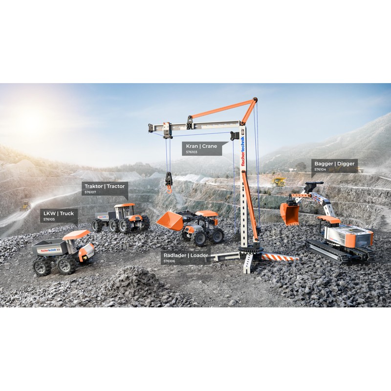 fischertechnik Crane 576103 - Educational Construction Toy, Crane Toy Kit