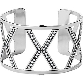 Brighton Christo Ganges Wide Cuff Bracelet - SILVER