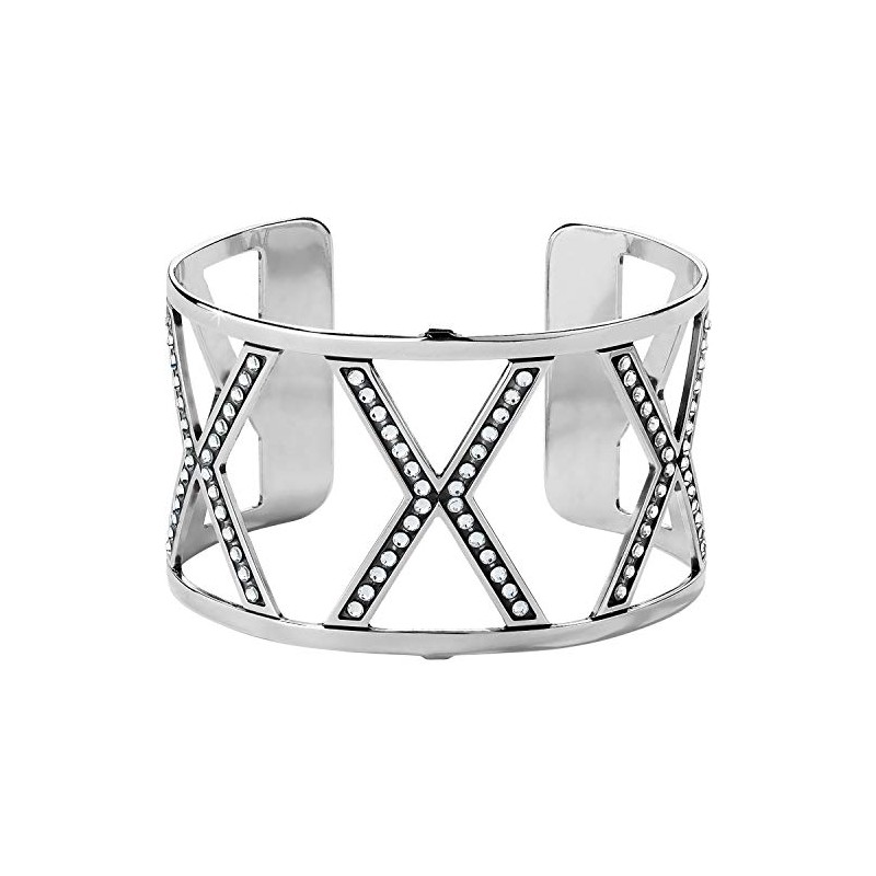 Brighton Christo Ganges Wide Cuff Bracelet - SILVER