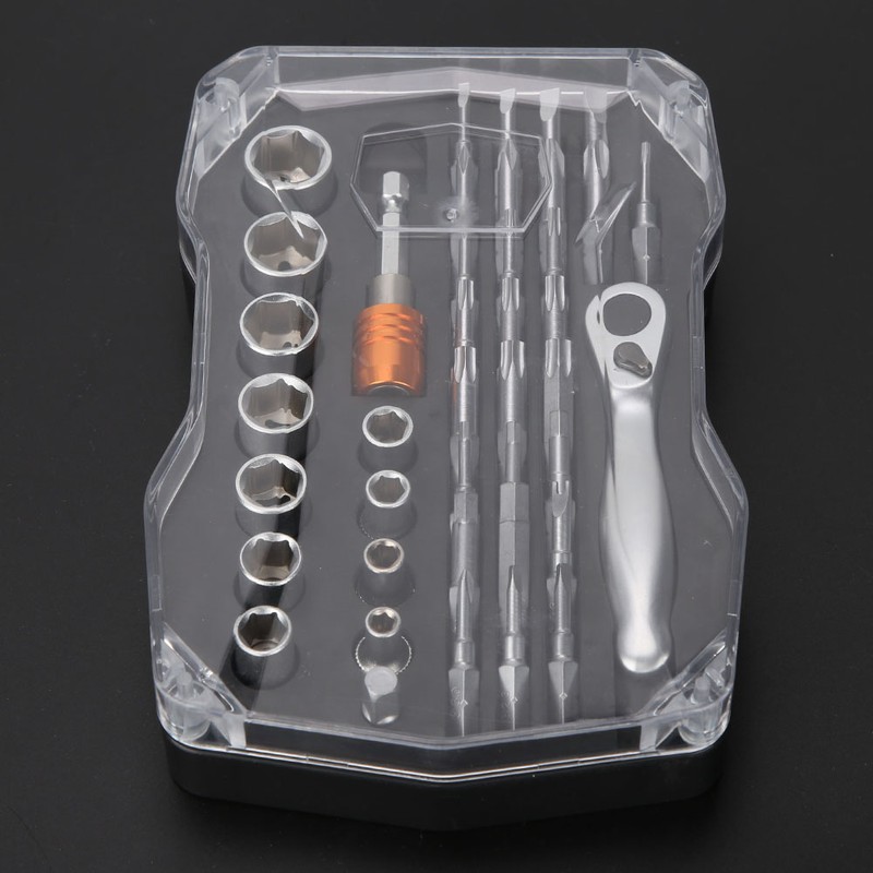 Mini Ratchet Wrench Kit Slot Star Cross Hex Screwdriver Bit