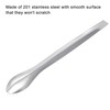 sourcing map Micro Lab Spoons 4.13" Silver 201 Stainless Steel