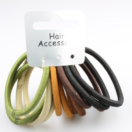 12 Natural Coloured Endless Hair Elastics IN6025