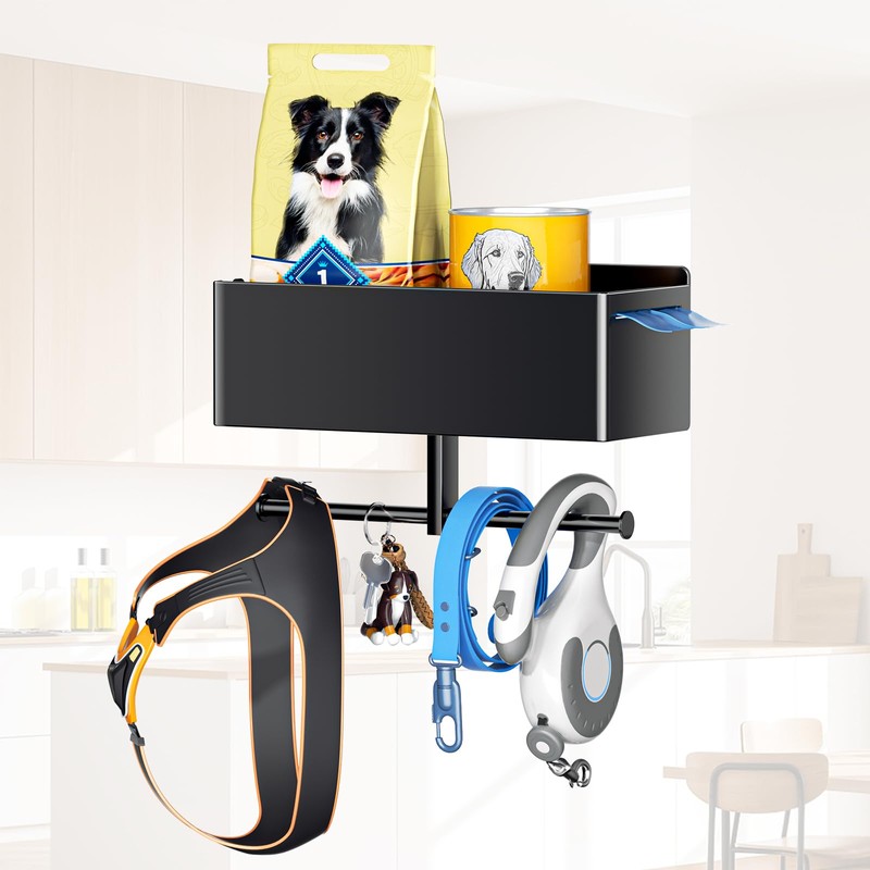 Dog Leash Holder for Wall, Dog Leash Hooks, Wall Mounted