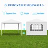 10x10 Outdoor Party Tent with 4 Removable Walls - Wedding