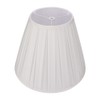 Off White Medium Pleated Barrel Lamp Shades, ALUCSET TC Cloth