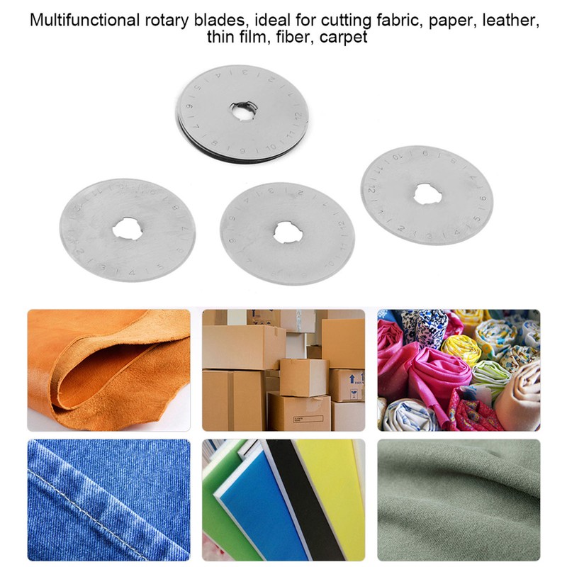 10pcs 45mm Rotary Cutter Refill Blades for Cutting Leather Fabric