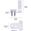 Tvoip 100 Pieces 1/2 Inch LED Rope Light Clips Holder