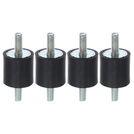 X AUTOHAUX 4pcs M4 Anti Vibration Rubber Isolator Mount 15x15mm for Car Engines