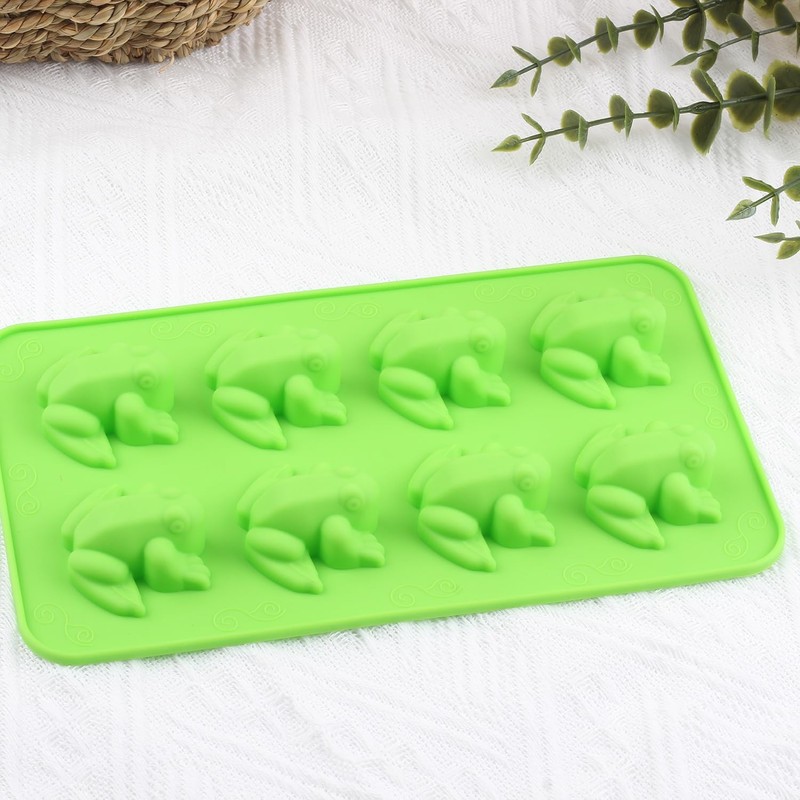 AIBOYA 8 Cavity Passover Frog Silicone Candy Molds Frog Shaped
