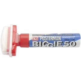 Zig 50mm Posterman Biggie Tip Marker, Red