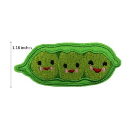 Cute Peas Embroidered Iron On Patch
