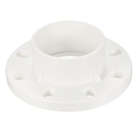 PATIKIL 110mm/4.3 Inch PVC Pipe Fitting, Flange Pipe Socket Coupling Connector for 110mm OD Pipe Connect, White