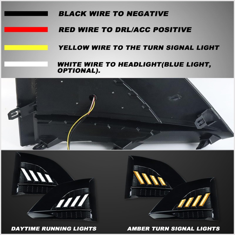 ULTRALTH LED Front Bumper Fog Light Kit for Nissan Altima
