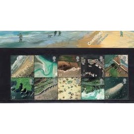 2002 Coastlines Presentation Pack Stamps No.332