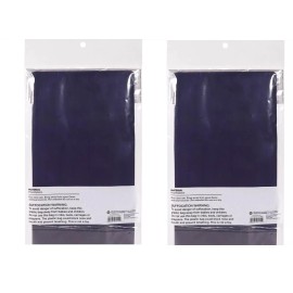 Spritz 2 TABLE COVER Solid Table Cover Navy Blue - Spritz Size: 108"L x 52.2"W 2 PACK