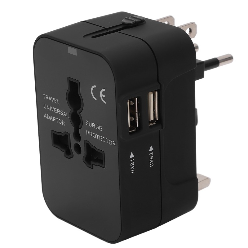 Multifunctional Power Converter with USB Ports Universal Adapter Socket