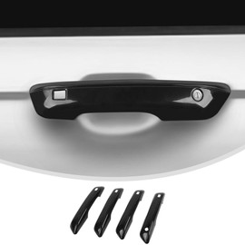 Linskip Door Handle Covers Compatible with 2022 2023 2024 Jeep Grand Cherokee, Door Handle Trim for Jeep Grand Cherokee Exterior Accessories(Black)