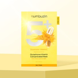 Numbers In No. 5 Glutathione film pack sprinkled with vitamin C, 1 sheet, 10 pieces / 넘버즈인 5번 비타민C 뿌려만든 글루타치온 필름팩 1매, 10개