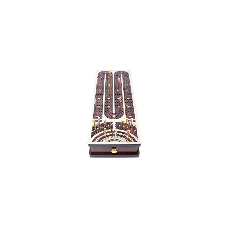 House of Cribbage - Tablero de cuna continuo con incrustaciones