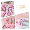 SAFIGLE 30Pcs Manicure Toe Separators Gradient Heart Shape Soft Nail