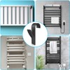 LICQIC 4 Pcs Towel Radiator Brackets Hooks, Heated Towel Rail