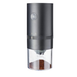 Coffee Grinder Electric Conical Burr Coffee Grinder Stainless Steel Portable Coffee Grinder Compact Cafe Grind with Precise Adjustable Settings (Black)