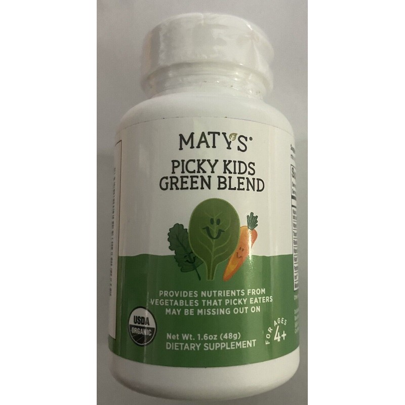 MATYS Organic Picky Kids Green Blend Vegetable Powder 60 Servings